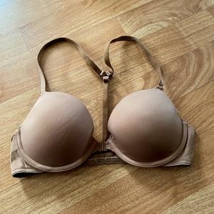 PINK Victoria's Secret Brown/Tan Front Closure Bra